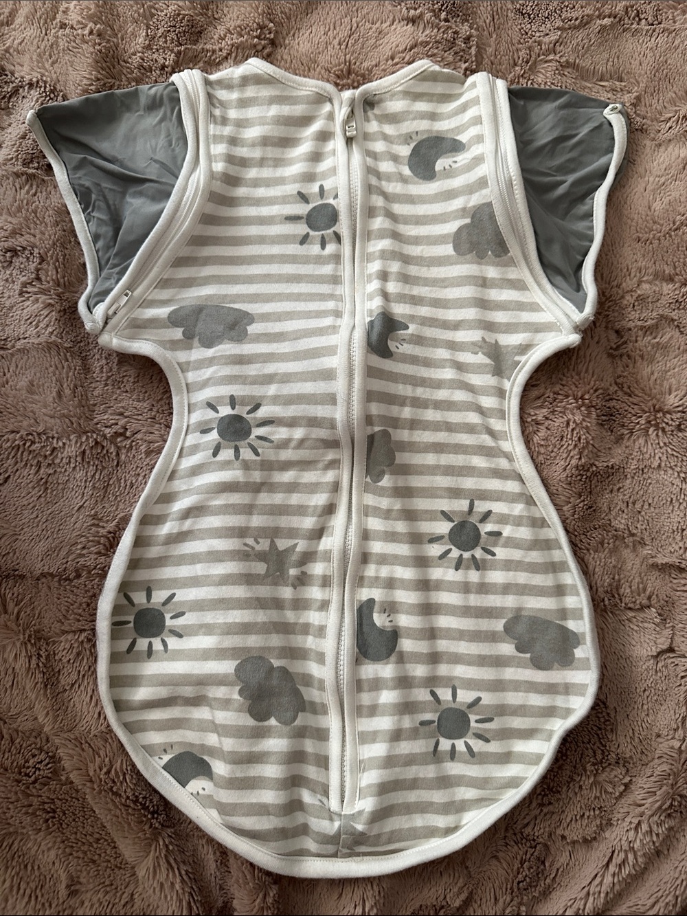 Lictin arms up or out sleep sack, double zipper, approximately 55cm